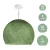 Suspended lamp with dome lampshade