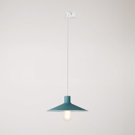 Swing Pastel pendant lamp with shade for rail systems
