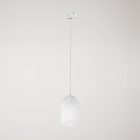 Ghostbell pendant lamp with shade for rail