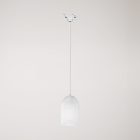 Ghostbell pendant lamp with shade for rail