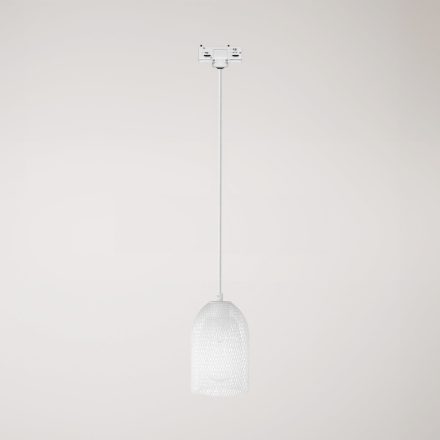 Ghostbell pendant lamp with shade for rail
