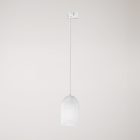 Ghostbell pendant lamp with shade for rail