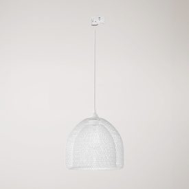 Ghostbell XL cage shade pendant lamp for rail