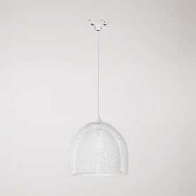 Ghostbell XL cage shade pendant lamp for rail