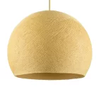 Suspended lamp with dome lampshade