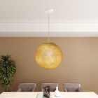 Suspended lamp with spherical lampshade