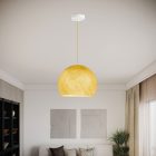 Suspended lamp with dome lampshade