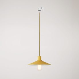 Swing Pastel pendant lamp with shade for rail systems