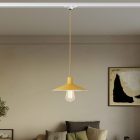 Swing Pastel pendant lamp with shade for rail systems