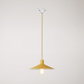 Swing Pastel pendant lamp with shade for rail systems