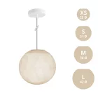 Suspended lamp with spherical lampshade