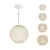 Suspended lamp with spherical lampshade