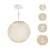 Suspended lamp with spherical lampshade
