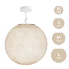 Suspended lamp with spherical lampshade