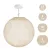 Suspended lamp with spherical lampshade