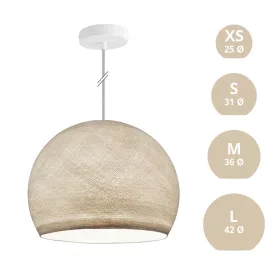 Suspended lamp with dome lampshade