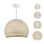 Suspended lamp with dome lampshade