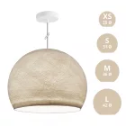 Suspended lamp with dome lampshade