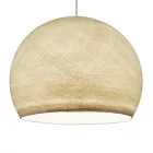 Suspended lamp with dome lampshade