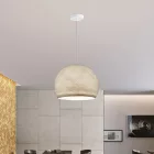 Suspended lamp with dome lampshade