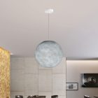 Suspended lamp with spherical lampshade