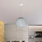Suspended lamp with spherical lampshade