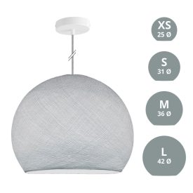 Suspended lamp with dome lampshade