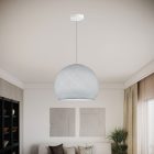 Suspended lamp with dome lampshade