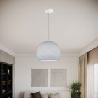 Suspended lamp with dome lampshade