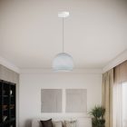 Suspended lamp with dome lampshade