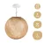 Suspended lamp with spherical lampshade