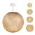 Suspended lamp with spherical lampshade