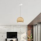 Suspended lamp with dome lampshade