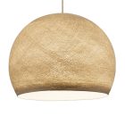 Suspended lamp with dome lampshade