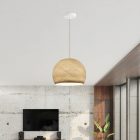 Suspended lamp with dome lampshade
