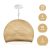  Hanging lamp dome with lampshade