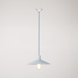 Swing Pastel pendant lamp with shade for rail systems