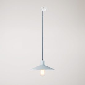Swing Pastel pendant lamp with shade for rail systems