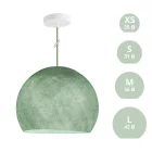 Suspended lamp with dome lampshade