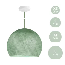 Suspended lamp with dome lampshade