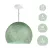 Suspended lamp with dome lampshade