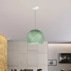 Suspended lamp with dome lampshade