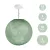 Suspended lamp with spherical lampshade