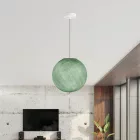 Suspended lamp with spherical lampshade