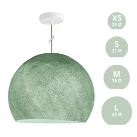 Suspended lamp with dome lampshade