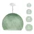 Suspended lamp with dome lampshade