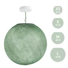 Suspended lamp with spherical lampshade