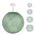 Suspended lamp with spherical lampshade