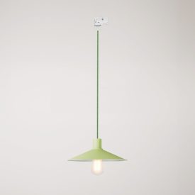 Swing Pastel pendant lamp with shade for rail systems