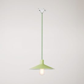 Swing Pastel pendant lamp with shade for rail systems